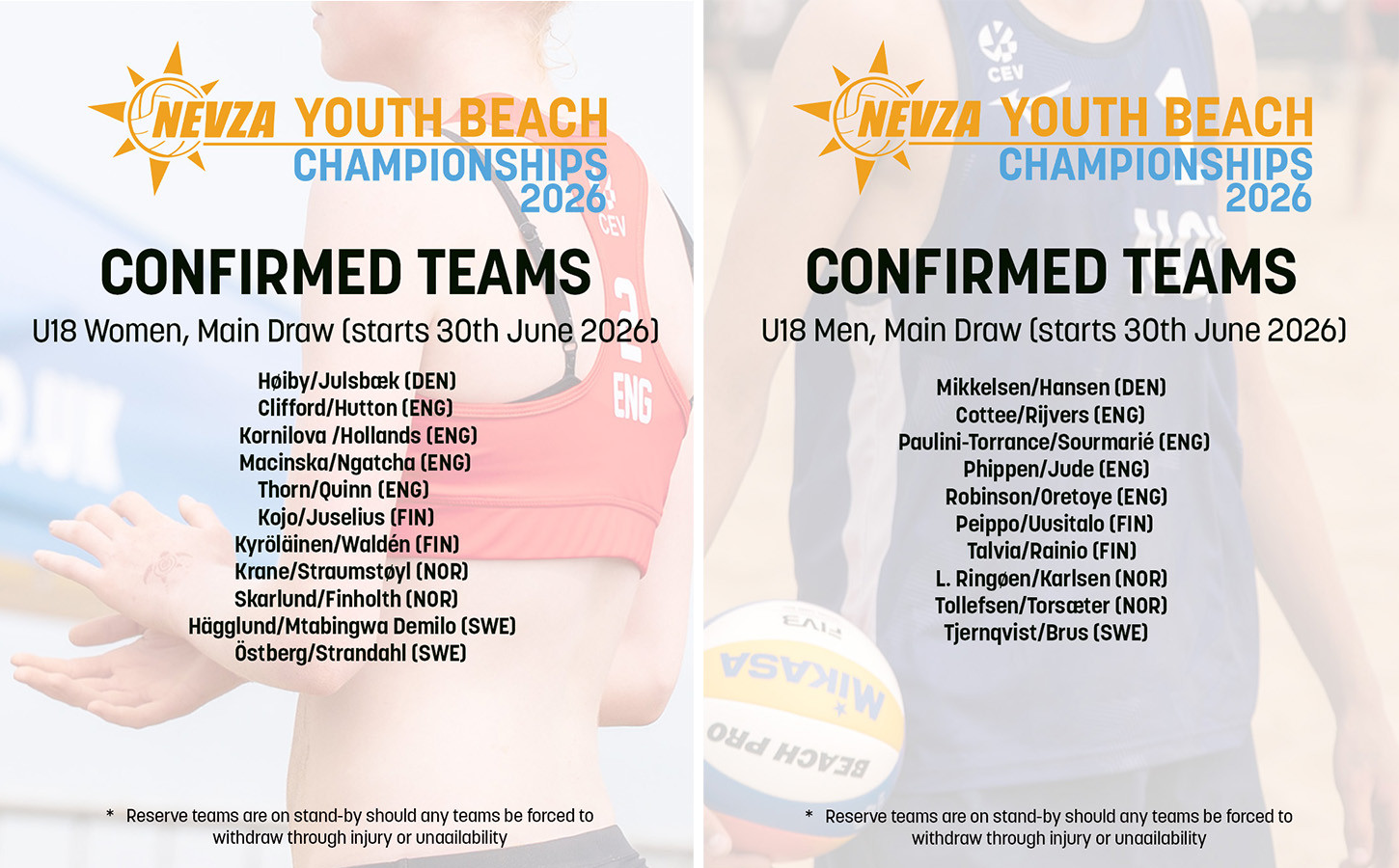 Brid NEVZA U18 landscape draws