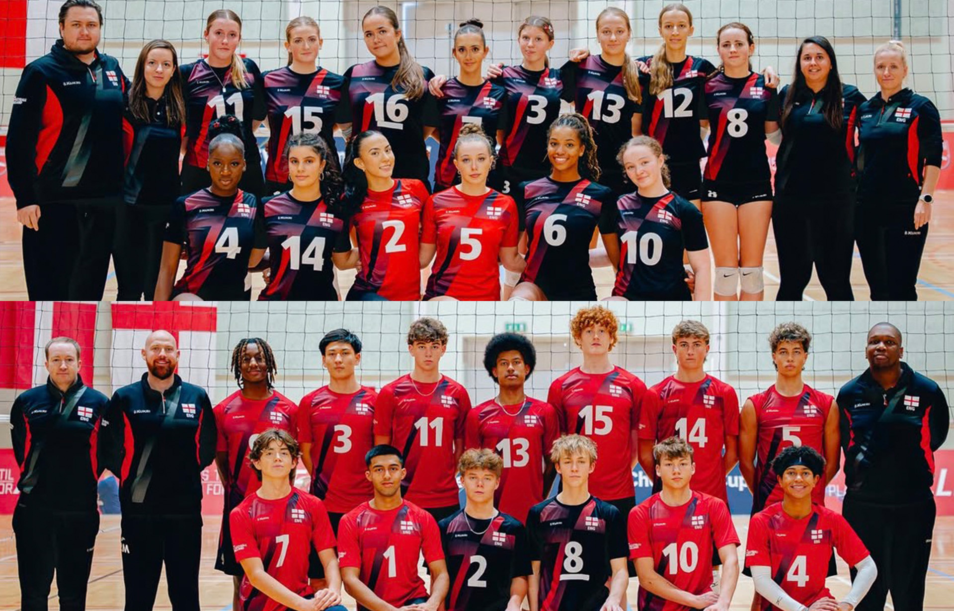 England U18 NEVZA 2026 teams