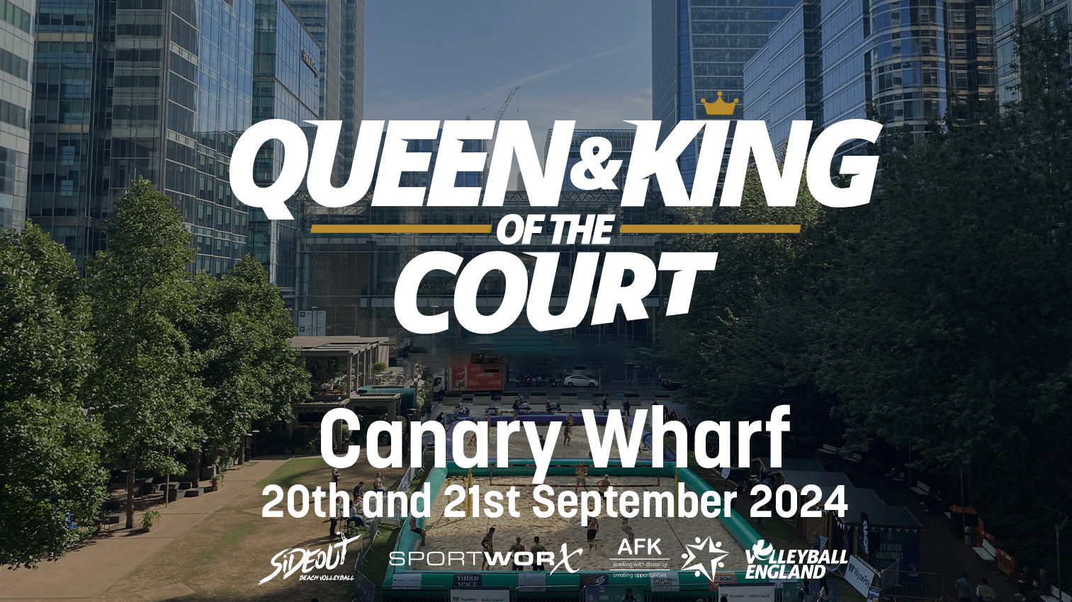 World’s best beach volleyballers head to London’s Canary Wharf for Queen & King of the Court