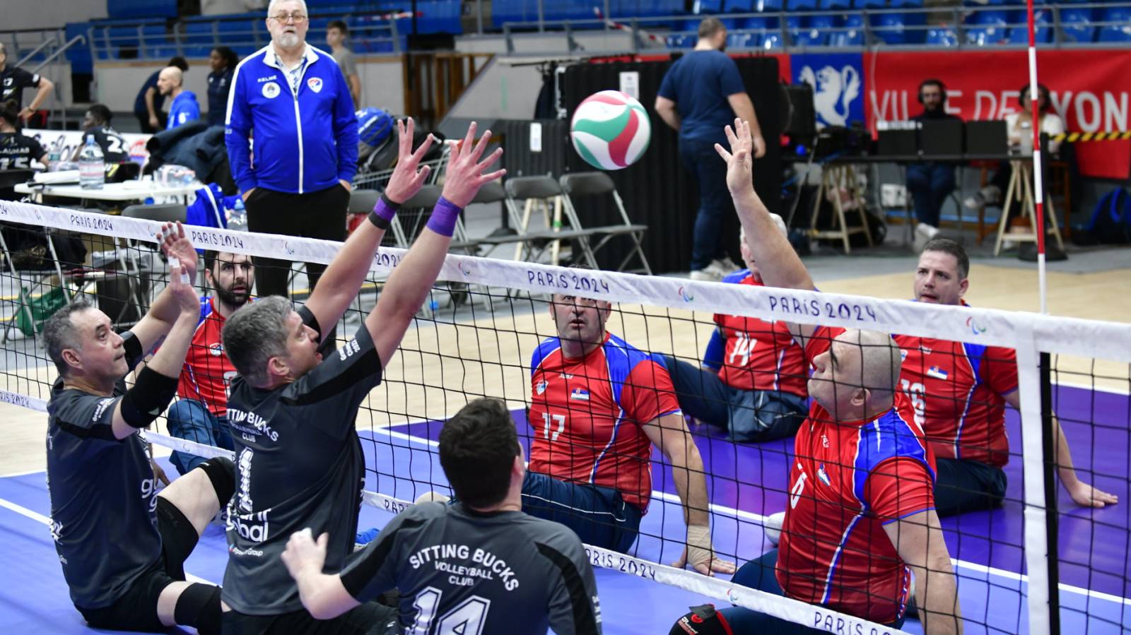 Sitting Bucks fly the flag in France