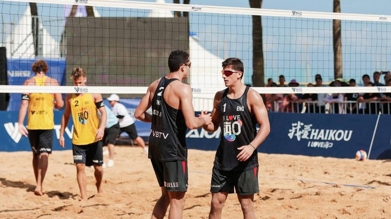 Bellos claim fifth at the Beach Pro Tour challenge in Haikou, China