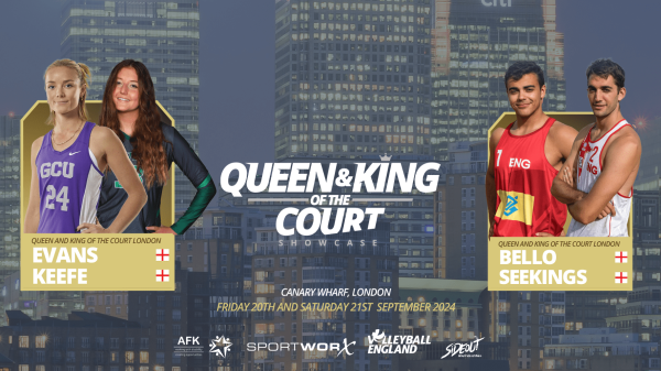 Evans and Keefe, Bello and Seekings join Brits to play Queen & King of the Court London Showcase