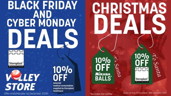 Don’t miss out on Black Friday, Cyber Monday and Christmas VolleyStore offers 