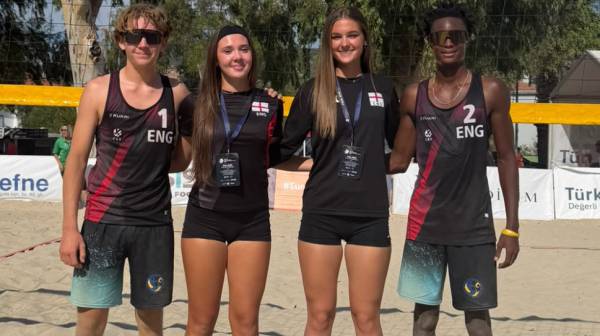 Coaches proud of England players' growth at U18 Beach European Championships 